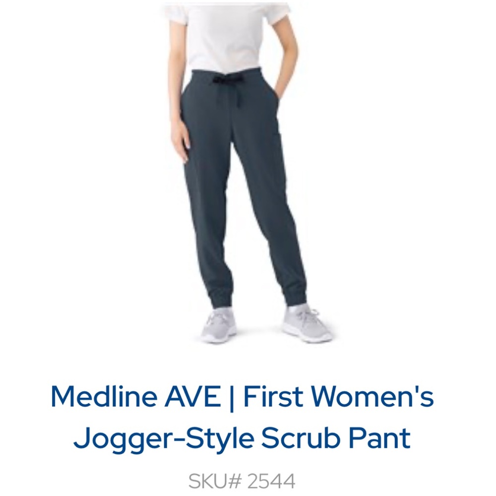 Charcoal grey medline women’s jogger scrub pants